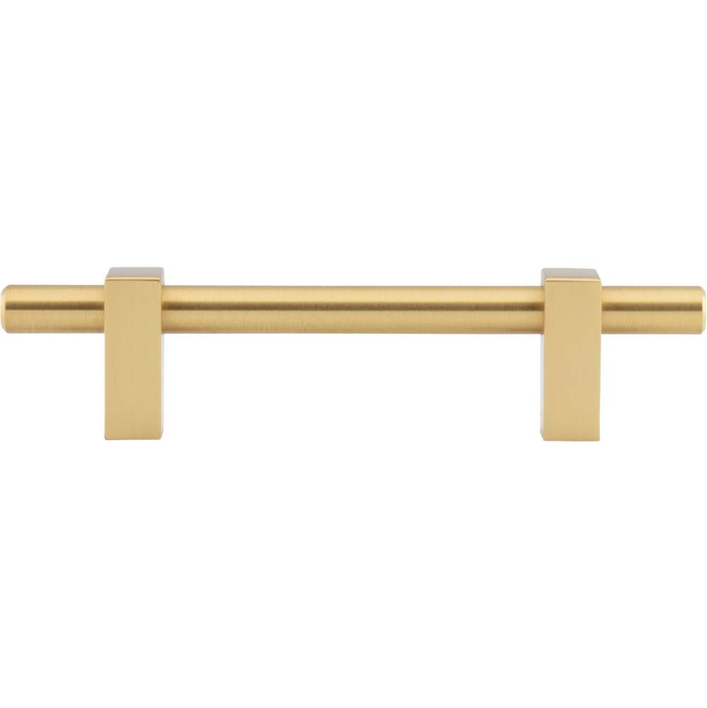 96 mm Center-to-Center Brushed Gold Larkin Cabinet Bar Pull