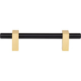 96 mm Center-to-Center Brushed Gold Larkin Cabinet Bar Pull