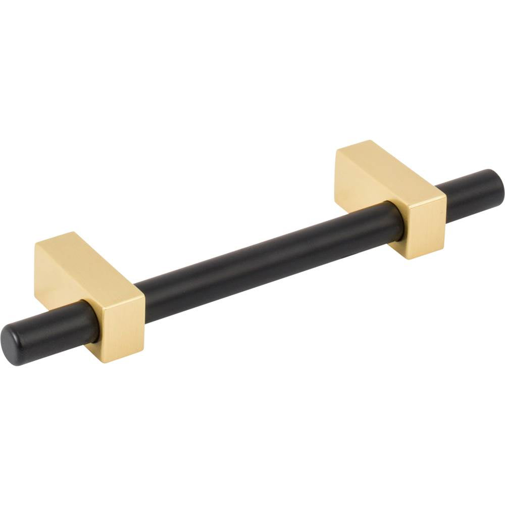 96 mm Center-to-Center Brushed Gold Larkin Cabinet Bar Pull
