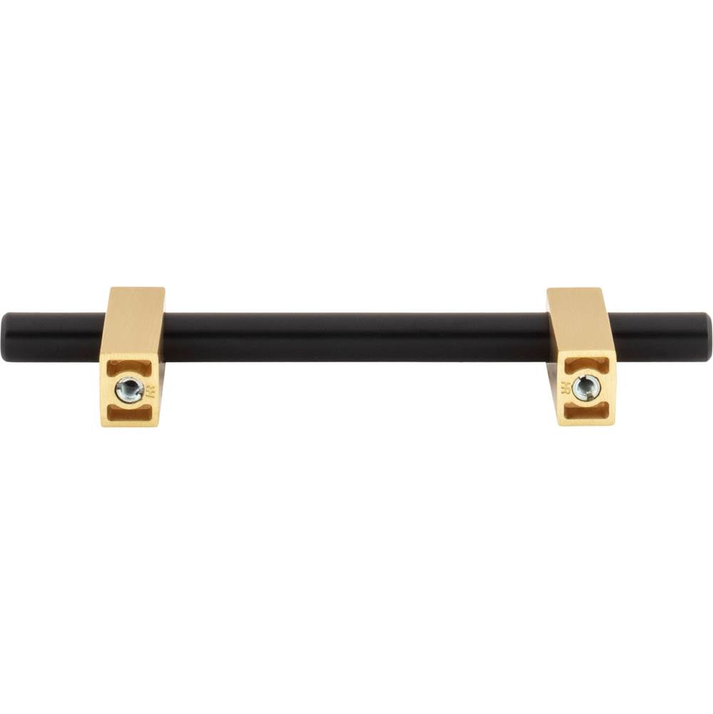 96 mm Center-to-Center Brushed Gold Larkin Cabinet Bar Pull