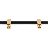 96 mm Center-to-Center Brushed Gold Larkin Cabinet Bar Pull