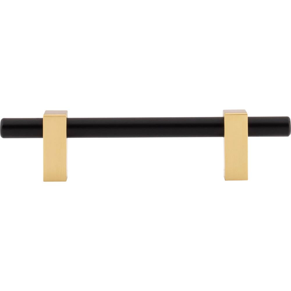 96 mm Center-to-Center Brushed Gold Larkin Cabinet Bar Pull