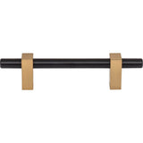 96 mm Center-to-Center Brushed Gold Larkin Cabinet Bar Pull