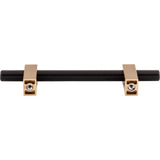 96 mm Center-to-Center Brushed Gold Larkin Cabinet Bar Pull
