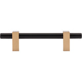 96 mm Center-to-Center Brushed Gold Larkin Cabinet Bar Pull