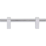 96 mm Center-to-Center Brushed Gold Larkin Cabinet Bar Pull
