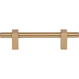 96 mm Center-to-Center Brushed Gold Larkin Cabinet Bar Pull