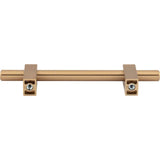 96 mm Center-to-Center Brushed Gold Larkin Cabinet Bar Pull