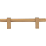 96 mm Center-to-Center Brushed Gold Larkin Cabinet Bar Pull
