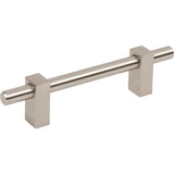 Jeffrey Alexander - 96 mm Center-to-Center Satin Nickel Larkin Cabinet Bar Pull - Satin Nickel