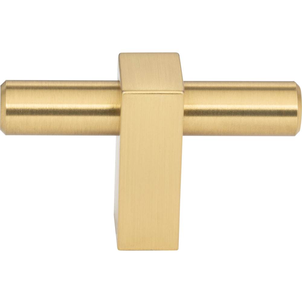 2-3/8'' Overall Length Brushed Gold Larkin ''T'' Knob
