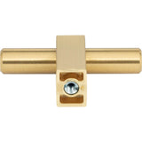 2-3/8'' Overall Length Brushed Gold Larkin ''T'' Knob