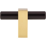 2-3/8'' Overall Length Brushed Gold Larkin ''T'' Knob