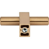 2-3/8'' Overall Length Brushed Gold Larkin ''T'' Knob