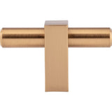 2-3/8'' Overall Length Brushed Gold Larkin ''T'' Knob