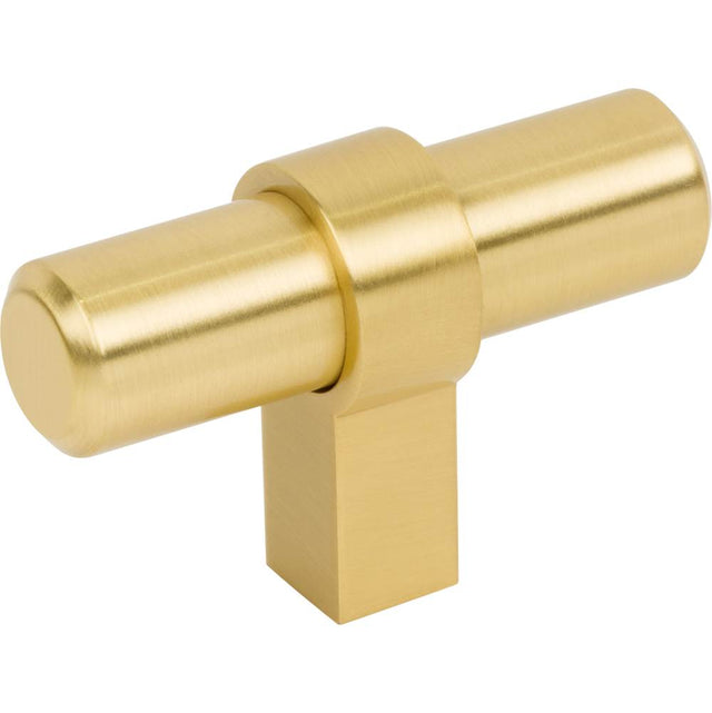 Jeffrey Alexander - 2'' Overall Length Brushed Gold Key Grande Cabinet ''T'' Knob - Brushed Gold
