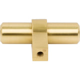 2'' Overall Length Brushed Gold Key Grande Cabinet ''T'' Knob