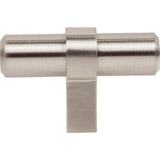 2'' Overall Length Satin Nickel Key Grande Cabinet ''T'' Knob