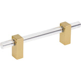 Jeffrey Alexander - 96 mm Center-to-Center Brushed Gold Spencer Cabinet Bar Pull - Brushed Gold