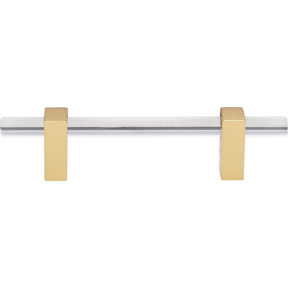 96 mm Center-to-Center Brushed Gold Spencer Cabinet Bar Pull