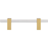 96 mm Center-to-Center Brushed Gold Spencer Cabinet Bar Pull