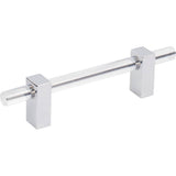 Jeffrey Alexander - 96 mm Center-to-Center Polished Chrome Spencer Cabinet Bar Pull - Polished Chrome