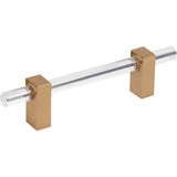Jeffrey Alexander - 96 mm Center-to-Center Satin Bronze Spencer Cabinet Bar Pull - Satin Bronze