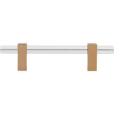 96 mm Center-to-Center Brushed Gold Spencer Cabinet Bar Pull