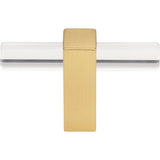 2-3/8'' Overall Length Brushed Gold Spencer ''T'' Knob