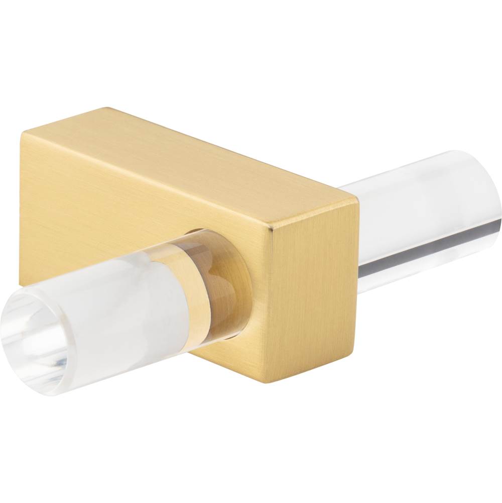 2-3/8'' Overall Length Brushed Gold Spencer ''T'' Knob