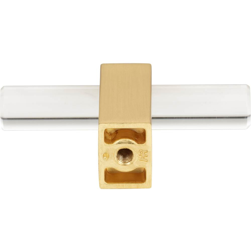 2-3/8'' Overall Length Brushed Gold Spencer ''T'' Knob