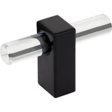 Jeffrey Alexander - 2-3/8'' Overall Length Matte Black Spencer ''T'' Knob - Matte Black