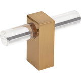 Jeffrey Alexander - 2-3/8'' Overall Length Satin Bronze Spencer ''T'' Knob - Satin Bronze