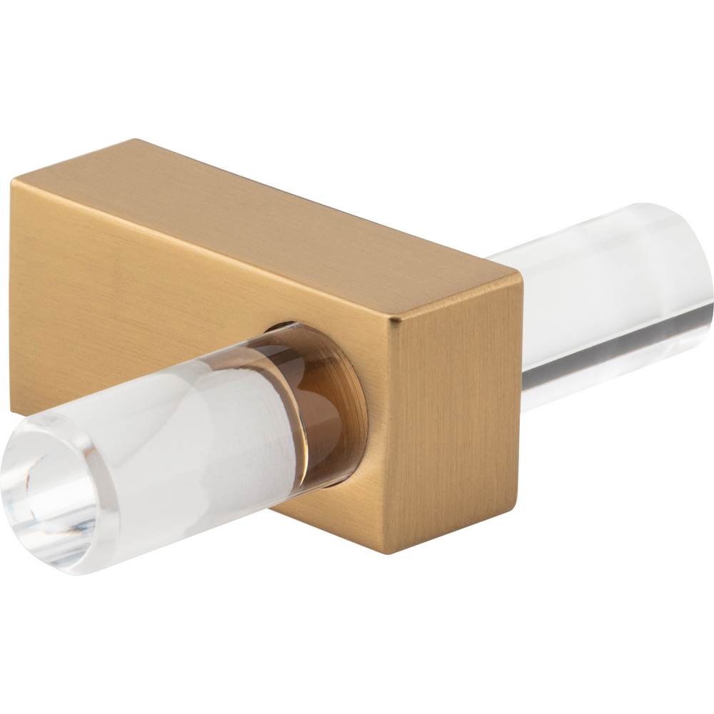 2-3/8'' Overall Length Brushed Gold Spencer ''T'' Knob