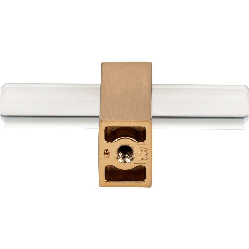 2-3/8'' Overall Length Brushed Gold Spencer ''T'' Knob