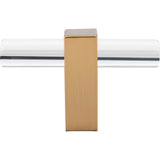 2-3/8'' Overall Length Brushed Gold Spencer ''T'' Knob