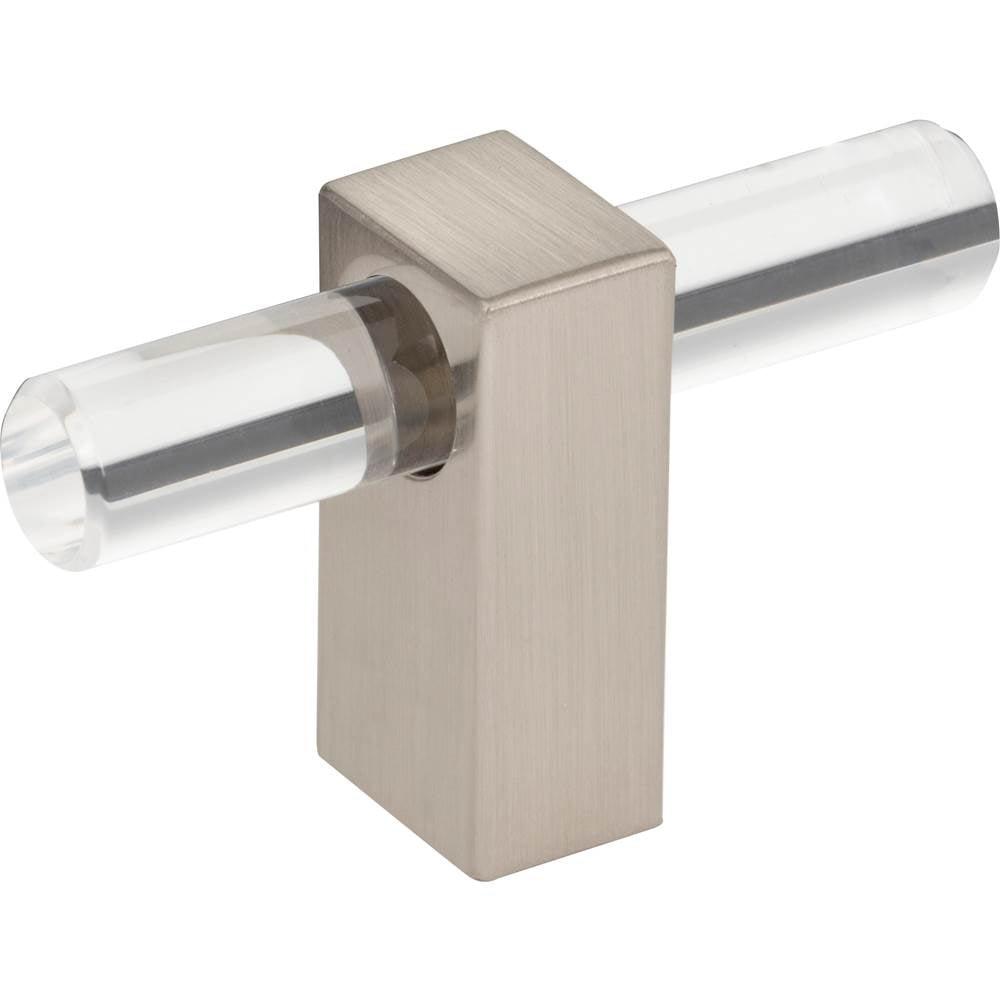 Jeffrey Alexander - 2-3/8'' Overall Length Satin Nickel Spencer ''T'' Knob - Satin Nickel