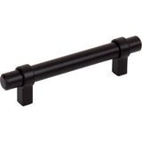 Jeffrey Alexander - 96 mm Center-to-Center Matte Black Key Grande Cabinet Bar Pull - Matte Black