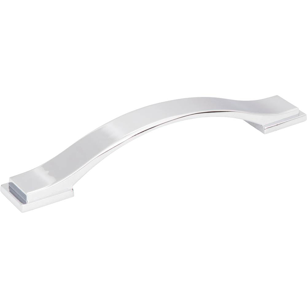 Jeffrey Alexander - 128 mm Center-to-Center Polished Chrome Strap Mirada Cabinet Pull - Polished Chrome