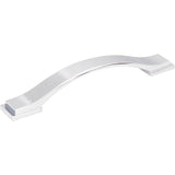 Jeffrey Alexander - 128 mm Center-to-Center Polished Chrome Strap Mirada Cabinet Pull - Polished Chrome