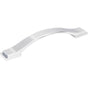 Jeffrey Alexander - 128 mm Center-to-Center Polished Chrome Strap Mirada Cabinet Pull - Polished Chrome