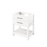 30'' Hale Blue Wavecrest Vanity, White Carrara Marble Vanity Top, undermount rectangle bowl