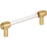 Jeffrey Alexander - 96 mm Center-to-Center Brushed Gold Carmen Cabinet Bar Pull - Brushed Gold
