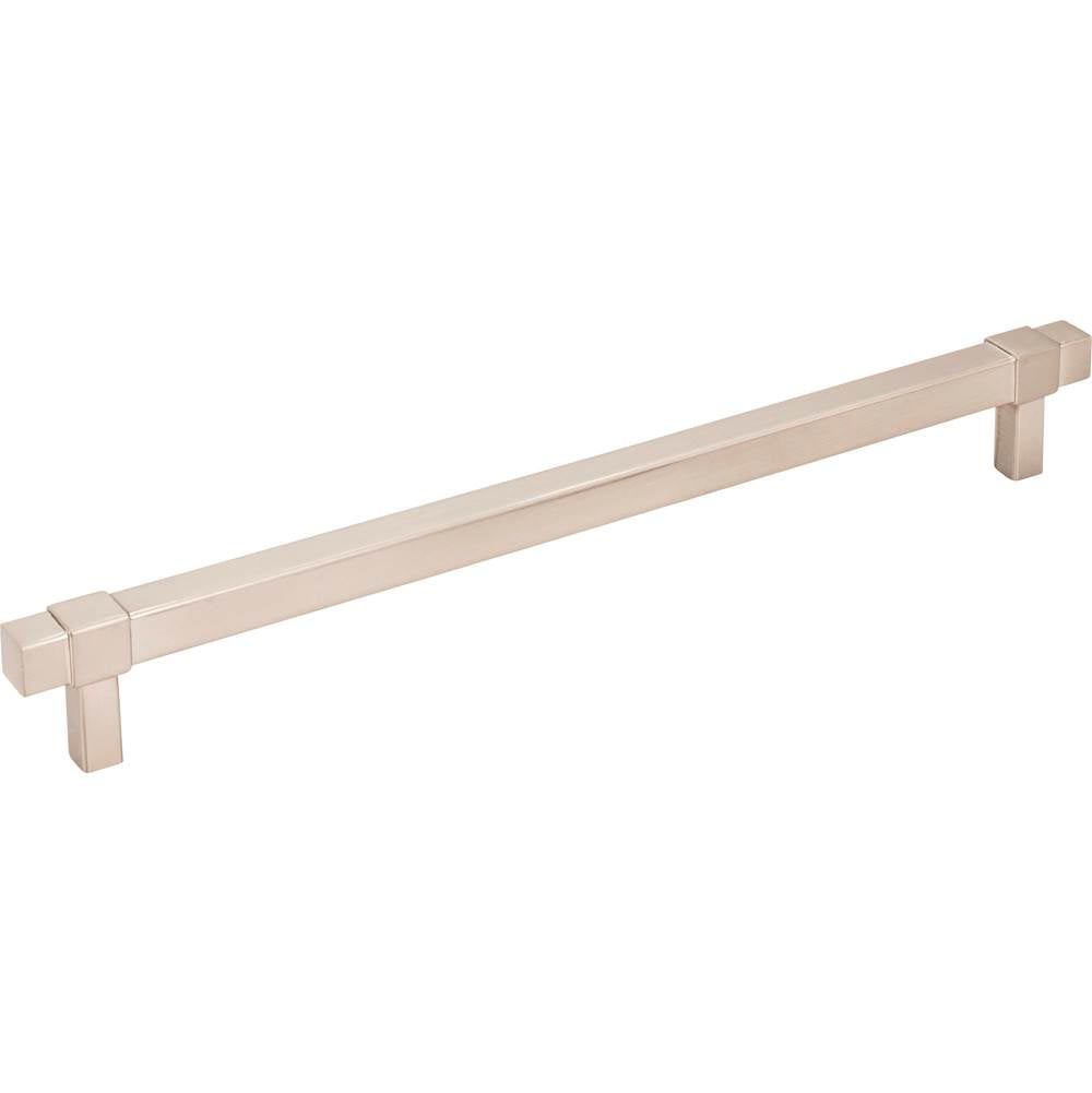 Jeffrey Alexander - 224 mm Center-to-Center Satin Nickel Square Zane Cabinet Pull - Satin Nickel