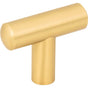 Jeffrey Alexander - 1-7/8'' Overall Length Brushed Gold Key West Cabinet Bar Pull - Brushed Gold