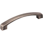 Jeffrey Alexander - 128 mm Center-to-Center Brushed Pewter Square Merrick Cabinet Pull - Brushed Pewter