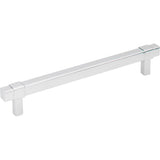 Jeffrey Alexander - 160 mm Center-to-Center Polished Chrome Square Zane Cabinet Pull - Polished Chrome