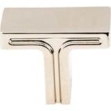 1-3/8'' Overall Length Polished Nickel Rectangle Anwick Cabinet Knob