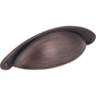 Jeffrey Alexander - 3'' Center-to-Center Brushed Oil Rubbed Bronze Lyon Cabinet Cup Pull - Brushed Oil Rubbed Bronze