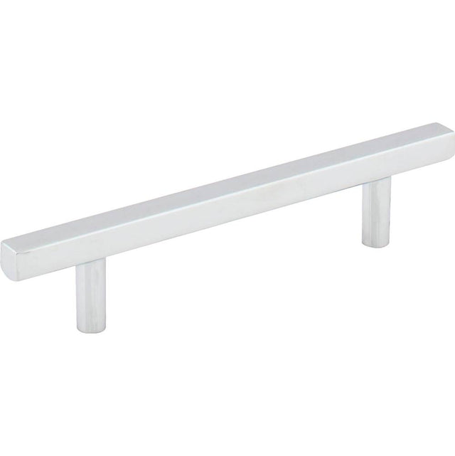 Jeffrey Alexander - 96 mm Center-to-Center Polished Chrome Square Dominique Cabinet Bar Pull - Polished Chrome